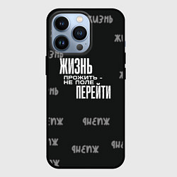 Чехол для iPhone 13 Pro Путь жизни, цвет: 3D-черный