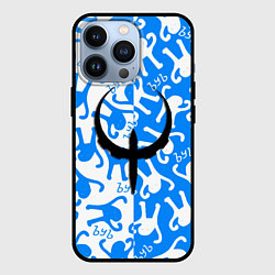 Чехол для iPhone 13 Pro Ъуъ съука x quake, цвет: 3D-черный