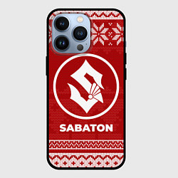 Чехол для iPhone 13 Pro Новогодний Sabaton, цвет: 3D-черный