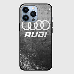 Чехол для iPhone 13 Pro Audi - grey gradient, цвет: 3D-черный