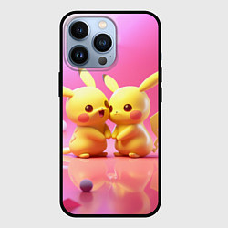 Чехол для iPhone 13 Pro Пикачу 14 февраля, цвет: 3D-черный