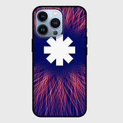 Чехол для iPhone 13 Pro Red Hot Chili Peppers red energy, цвет: 3D-черный