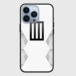 Чехол для iPhone 13 Pro Paramore white poly, цвет: 3D-черный