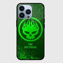 Чехол для iPhone 13 Pro The Offspring - green gradient, цвет: 3D-черный