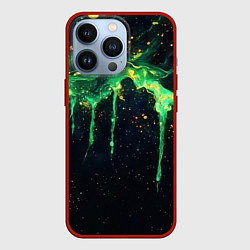 Чехол для iPhone 13 Pro Зеленая кислота, цвет: 3D-красный
