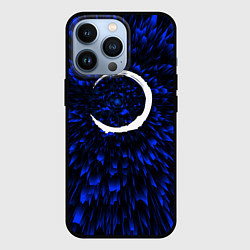 Чехол для iPhone 13 Pro Demon Slayer blue energy, цвет: 3D-черный