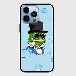 Чехол для iPhone 13 Pro Pepe в шляпе, цвет: 3D-черный