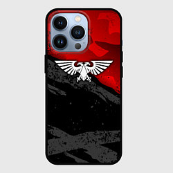 Чехол для iPhone 13 Pro Вархаммер - аквила красный, цвет: 3D-черный