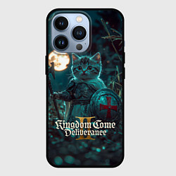 Чехол для iPhone 13 Pro Kingdom Come Deliverance 2 котенок рыцарь, цвет: 3D-черный