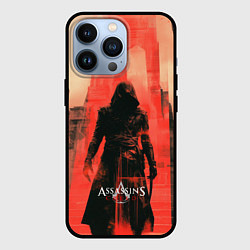 Чехол для iPhone 13 Pro Assassins Creed black ninja, цвет: 3D-черный