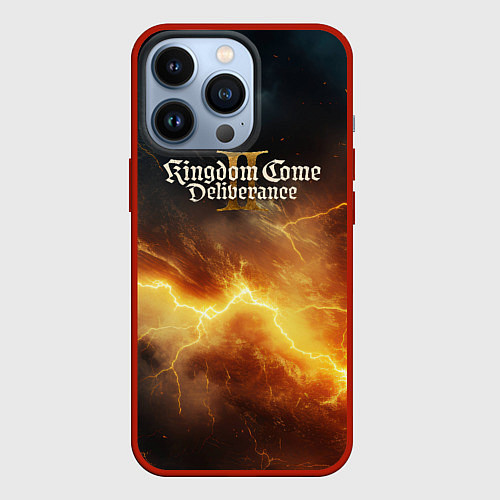 Чехол iPhone 13 Pro Logo Kingdom Come Deliverance 2 / 3D-Красный – фото 1