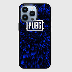 Чехол для iPhone 13 Pro PUBG blue energy, цвет: 3D-черный