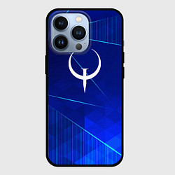 Чехол для iPhone 13 Pro Quake blue poly, цвет: 3D-черный