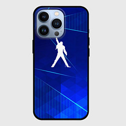 Чехол для iPhone 13 Pro Queen blue poly, цвет: 3D-черный