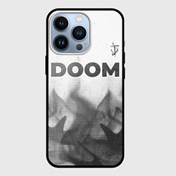 Чехол для iPhone 13 Pro Doom - white gradient посередине, цвет: 3D-черный