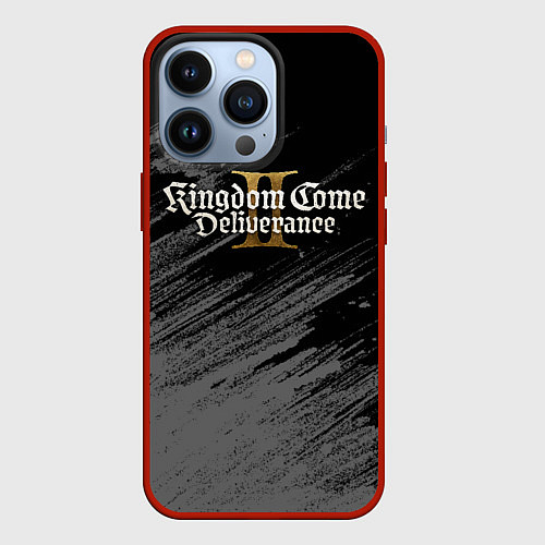 Чехол iPhone 13 Pro Kingdom come 2 - монохромный / 3D-Красный – фото 1