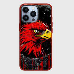 Чехол для iPhone 13 Pro Орел Атланта Хокс в стене, цвет: 3D-красный