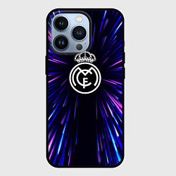 Чехол для iPhone 13 Pro Real Madrid neon energy, цвет: 3D-черный