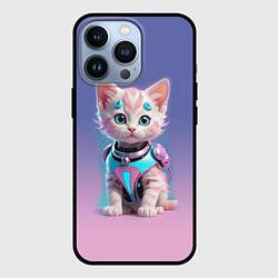 Чехол для iPhone 13 Pro Милый котёнок - киберпанк милашка, цвет: 3D-черный