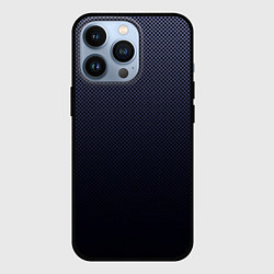 Чехол для iPhone 13 Pro Тёмный синий градиент текстура в крапинку, цвет: 3D-черный