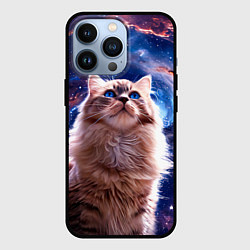 Чехол для iPhone 13 Pro Невская маскарадная кошка в космосе, цвет: 3D-черный