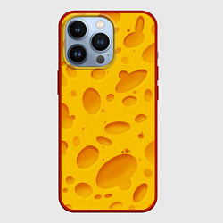 Чехол для iPhone 13 Pro Сыр, цвет: 3D-красный
