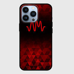 Чехол для iPhone 13 Pro Arctic Monkeys red poly, цвет: 3D-черный