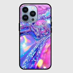 Чехол для iPhone 13 Pro Розовые блестки, цвет: 3D-черный