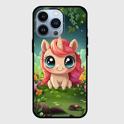 Чехол для iPhone 13 Pro Рыжая единорожка, цвет: 3D-черный