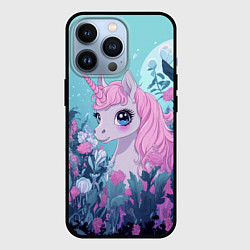 Чехол для iPhone 13 Pro Аниме единорожка, цвет: 3D-черный