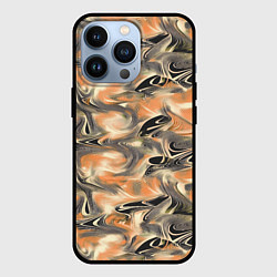 Чехол для iPhone 13 Pro Абстракция - закрученный узор, цвет: 3D-черный