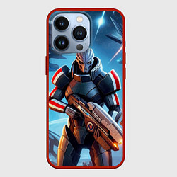 Чехол для iPhone 13 Pro Mass Effect - space fantasy, цвет: 3D-красный