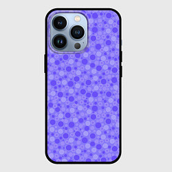 Чехол для iPhone 13 Pro Фиолетовый сиреневый пузыри, цвет: 3D-черный