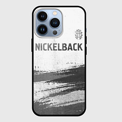 Чехол для iPhone 13 Pro Nickelback - white gradient посередине, цвет: 3D-черный