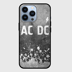 Чехол для iPhone 13 Pro AC DC - grey gradient посередине, цвет: 3D-черный