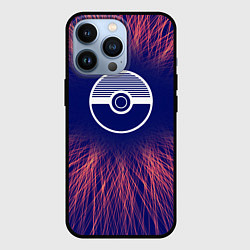 Чехол для iPhone 13 Pro Pokemon red energy, цвет: 3D-черный