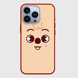 Чехол для iPhone 13 Pro Quokka skzoo, цвет: 3D-красный