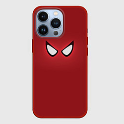 Чехол для iPhone 13 Pro Человек паук взгляд супергероя, цвет: 3D-красный