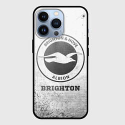 Чехол для iPhone 13 Pro Brighton - white gradient, цвет: 3D-черный