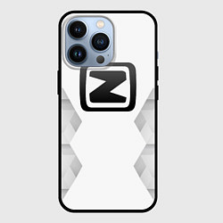 Чехол для iPhone 13 Pro Zotye white poly, цвет: 3D-черный