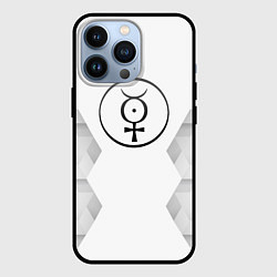 Чехол для iPhone 13 Pro Marilyn Manson white poly, цвет: 3D-черный