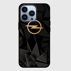 Чехол для iPhone 13 Pro Opel golden poly, цвет: 3D-черный