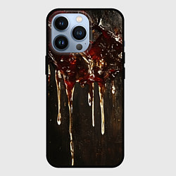 Чехол для iPhone 13 Pro Стекающий мед - текстура, цвет: 3D-черный