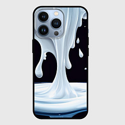 Чехол для iPhone 13 Pro Молочная текстура, цвет: 3D-черный