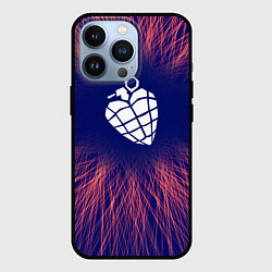 Чехол для iPhone 13 Pro Green Day red energy, цвет: 3D-черный