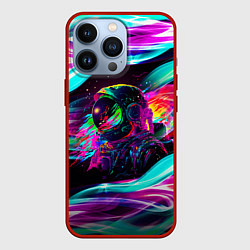 Чехол для iPhone 13 Pro Космический неон, цвет: 3D-красный