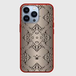 Чехол для iPhone 13 Pro Узоры с градиентом, цвет: 3D-красный