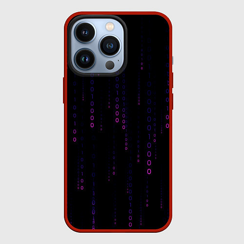Чехол iPhone 13 Pro Color black pink / 3D-Красный – фото 1