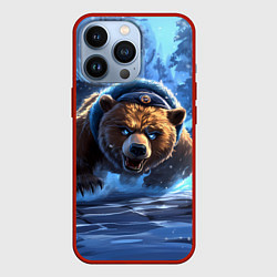 Чехол iPhone 13 Pro Злой русский медведь иллюстрация
