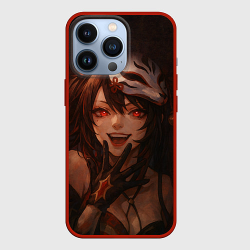 Чехол iPhone 13 Pro Искорка из хср / 3D-Красный – фото 1